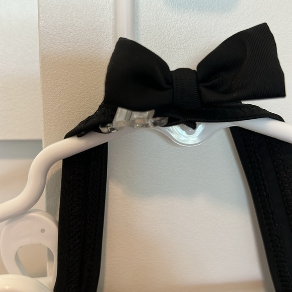 RuffleButts® Baby/Toddler Girls Black and White Stripe Halter One Piece - 3-6m - Picture 3 of 6